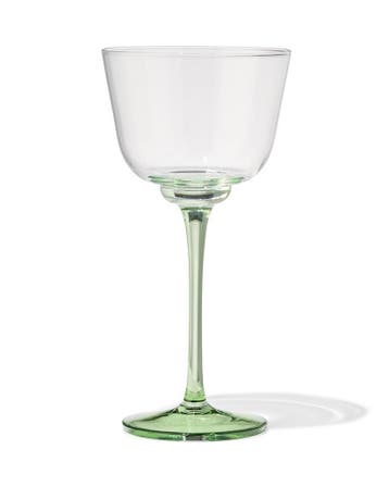 HEMA Wijnglas 220ml glas gekleurde steel, Verzamelen, Verzenden, Nieuw