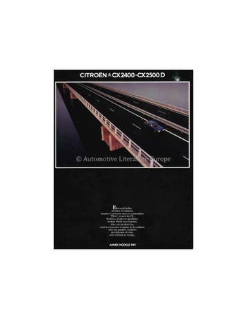 1980 CITROËN CX 2400 / CX 2500 D BROCHURE FRANS, Nieuw, Author