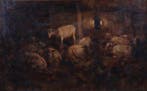 Willem Hendrik van der Nat (1864–1929) - Schapenstal (Groot