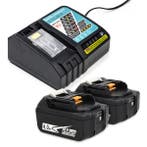 Startset: 2x Makita BL1840B / 18V LXT, 123accu huismerk, Verzenden, Nieuw