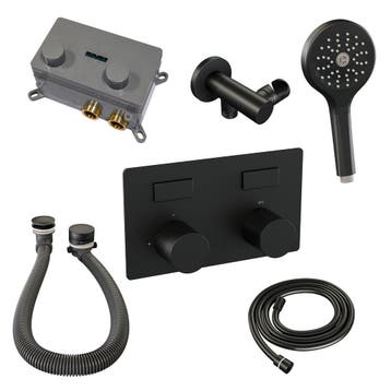 Brauer Black Carving Thermostatische Inbouw Badkraan, Doe-het-zelf en Verbouw, Sanitair, Ophalen of Verzenden, Nieuw