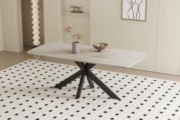 Apollo eettafel, shakespeare beige (nieuw, A-keuze), Huis en Inrichting, Tafels | Eettafels, Nieuw, Overige materialen