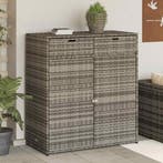 vidaXL Tuinkast 105x55x113 cm poly rattan grijs, Tuin en Terras, Verzenden, Nieuw