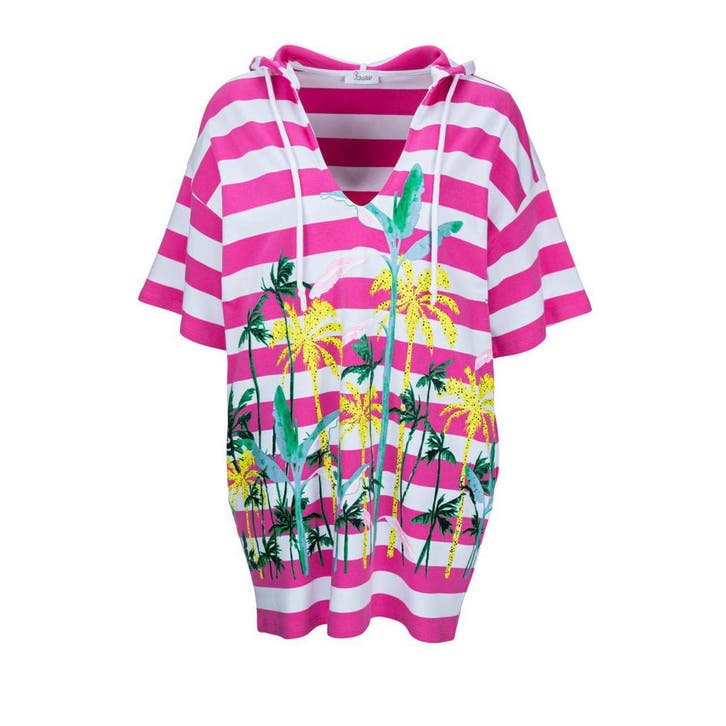 Princess goes Hollywood • gestreepte sweat jurk • 36, Kleding | Dames, Jurken, Roze, Nieuw, Maat 36 (S), Verzenden