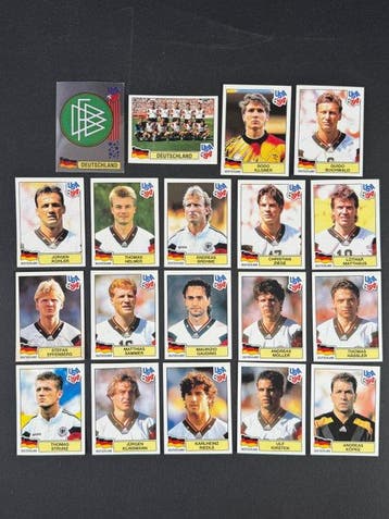 1994 Panini USA 94 World Cup, Germany: complete team, Nieuw