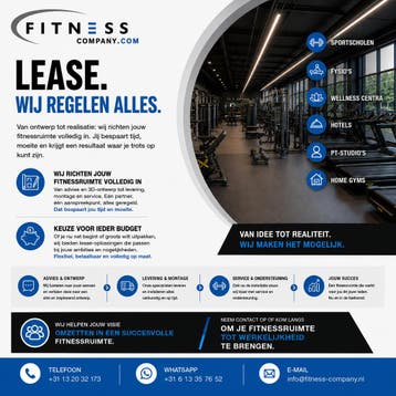 Fitnessapparatuur Leasen - Wij Bieden Alle Opties!, Ophalen of Verzenden, Nieuw