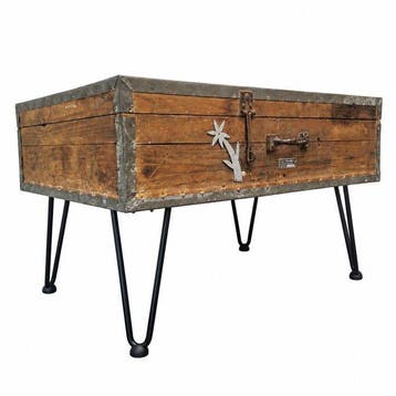 Porsche - Salontafel - Hout, IJzer, Staal, Rubber, Zink -