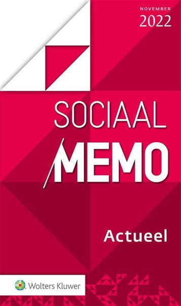 Sociaal Memo Actueel november 2022 9789013170641, Boeken, Verzenden, Zo goed als nieuw