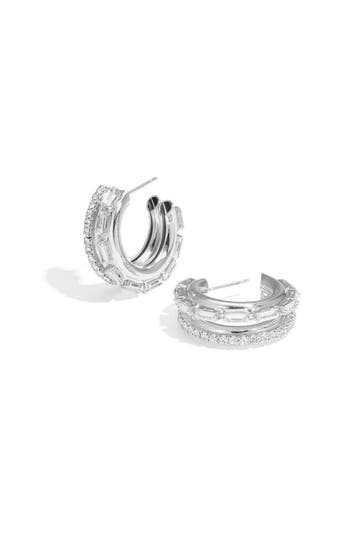 Goudlief Ijzeren hoepeloorbellen cirkel elegante kerst lu..., Verzenden, Nieuw, Zilver, Overige materialen