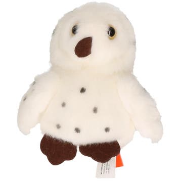 Wild Republic uil knuffel - pluche - wit - 13 cm - bosdier, Kinderen en Baby's, Verzenden, Nieuw