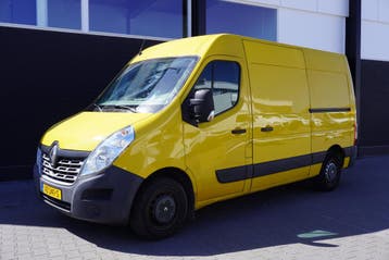 Renault Master 2.3 dCi 163PK 2x Schuifdeur L2H2 EURO 6, Stof, Gebruikt, Renault, Geel
