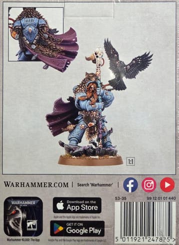 Space Wolves Njal Stormcaller (Warhammer Nieuw), Ophalen of Verzenden, Nieuw