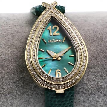 Geovani - Diamond Swiss Made Watch - GOL589-GL-D-12 - Dames, Nieuw