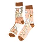 Sokken - Ballerina Ballet Print - Roze - Katoen - Maat 38-45, Nieuw