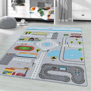 Speelkleed | Play | Speelstraat | Grijs | 140x200 cm, Verzenden, Nieuw