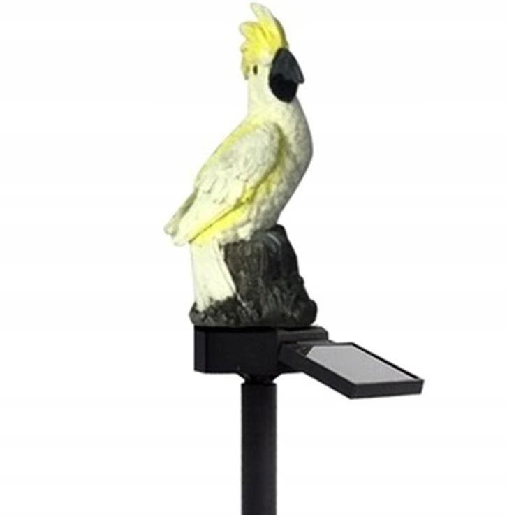 Solar LED kaketoe - Neutraal wit - Met schemersensor en prik, Hobby en Vrije tijd, Elektronica-componenten, Nieuw, Ophalen of Verzenden