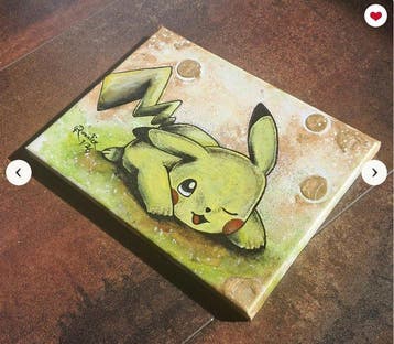 Christina Rudnick - PIKACHU Glitter, Urban Art Pokemon, Nieuw