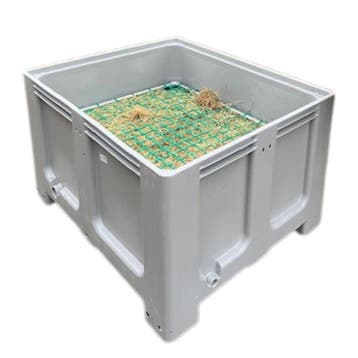 Slowfeeder XXL grijs (1 kuub) voor paarden - 10 cm / geen, Ophalen of Verzenden, Nieuw