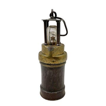 Olielamp - Antieke elektrische mijnwerkerslamp – België,