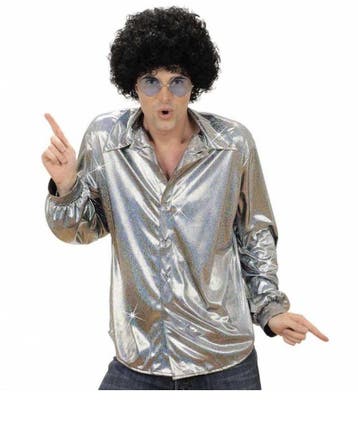 Holografische blouse zilver, Ophalen of Verzenden, Nieuw