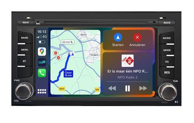 Seat Leon MK3 5F Navigatie Radio Apple Carplay Android Auto, Auto diversen, Autoradio's, Nieuw, Ophalen of Verzenden