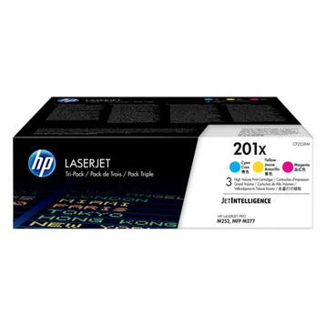 Toner HP 201X (CF253XM) multipack cyaan/magenta/geel, Verzenden, Nieuw, Toner, HP