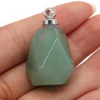 Gedenk hanger mini urn edelsteen Aventurine (Bedels), Ophalen of Verzenden, Nieuw, Kraal
