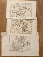 Griekenland - Set van 3 kaarten – Argolië, Arcadië & Boeotië, Boeken, Atlassen en Landkaarten, Nieuw