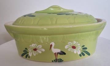 Poterie Beck - Ovenschaal - Steengoed, Aardewerk, loodvrij, Antiek en Kunst