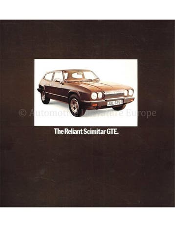 1977 RELIANT SCIMITAR GTE BROCHURE FRANS, Nieuw, Author