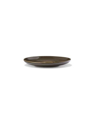 HEMA Schotel Ø14.1cm Puur aardewerk donkerbruin, Verzenden, Nieuw