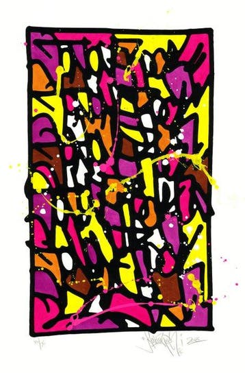 Jonone (1963) - Composition (HPM), 2018 - Rehaussée à la