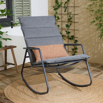 Schommelstoel voor buiten – antraciet - 110 x 60 x 94 cm, Huis en Inrichting, Stoelen, Verzenden, Nieuw, Grijs