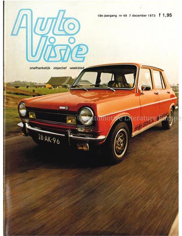 1973 AUTOVISIE MAGAZINE 22 NEDERLANDS, Nieuw, Author