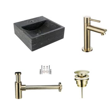 Sani Royal Fonteinset Hardstenen Square met Kraan,, Nieuw
