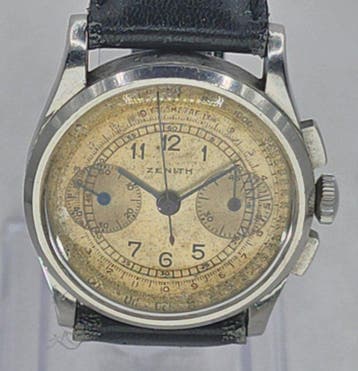 Zenith Le Locle - Stahl Chronograph - Kaliber 136 (Erstes, Sieraden, Tassen en Uiterlijk, Horloges | Heren, Nieuw