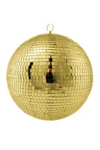 Discobal Goud Ø 40 cm Professioneel Discobol Groot Spiegeltj, Ophalen of Verzenden, Nieuw, Feestartikel, Carnaval
