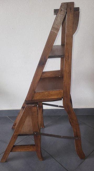 Stoel - Beuken - Chaise-Escalier Vintage