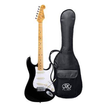 SX SST57 ST-Style Elektrische Gitaar Black, Ophalen of Verzenden, Nieuw
