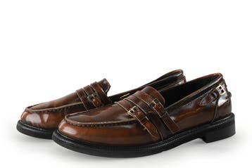 Stefano Lauran Loafers in maat 39 Bruin, Kleding | Dames, Schoenen, Bruin, Verzenden, Overige typen, Zo goed als nieuw