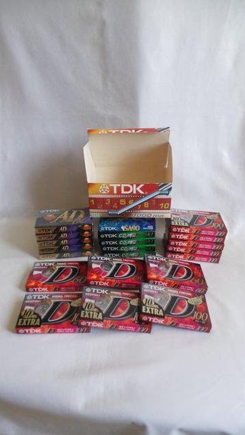 TDK - D 60 - D 90 - AD 60 type I - CDing2 type II - SA90, Nieuw