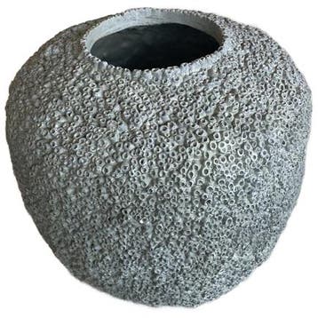 101 Copenhagen Sunao Vase Medio Beehive - Dark Grey - Vaas -, Ophalen of Verzenden, Zo goed als nieuw, Overige materialen, Minder dan 50 cm