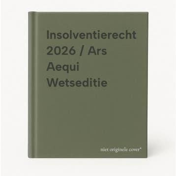 Insolventierecht 2026 / Ars Aequi Wetseditie 9789493333666, Boeken, Verzenden, Gelezen
