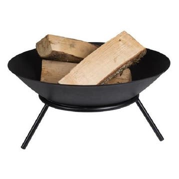 Vuurschaal | Perel | Ø 56 x 26 cm (Zwart), Tuin en Terras, Vuurschalen, Verzenden, Nieuw