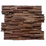 Mozaïek Hout Rustiek Old Teak (P 01) 20X50 Cm (Prijs Per, Ophalen of Verzenden, Nieuw