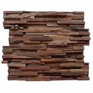Mozaïek Hout Rustiek Old Teak (P 01) 20X50 Cm (Prijs Per, Ophalen of Verzenden, Nieuw