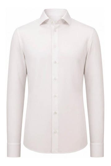 Recall Overhemd in maat 42 Wit, Kleding | Heren, Verzenden, Zo goed als nieuw, Wit, Recall