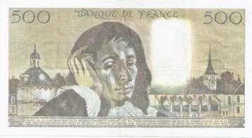 France Fay 71/33 500 Francs Pascal 03/04/1985 G 227 Ss/vz..., Verzenden
