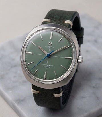 Omega - Vintage Seamaster Cosmic – Olive Green Dial –, Nieuw