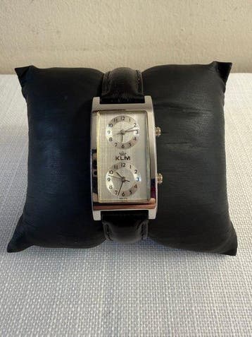 KLM watch with two timezones - Unisex - 1980-1989